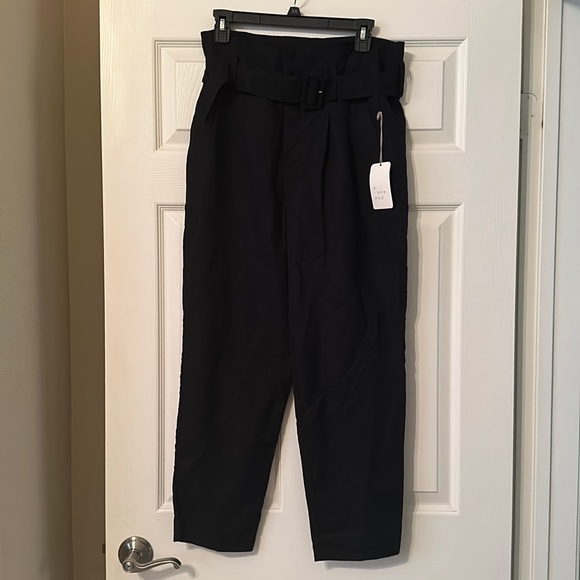 A new day black wide leg pants with adjustable belt - Picture 1 of 5